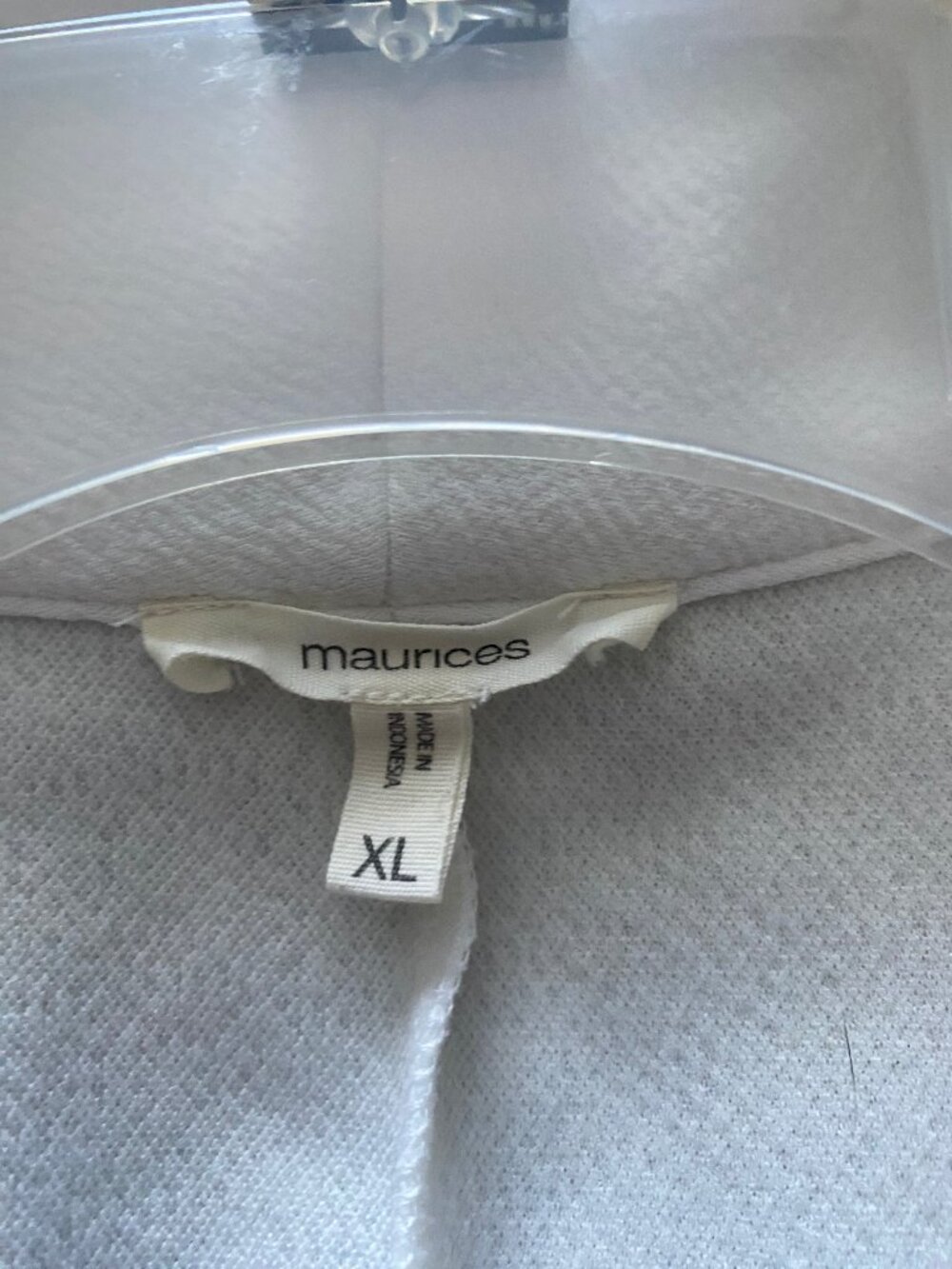 Maurices White Knit Cropped Blazer Jacket with Scrunched Sleeves Size XL - Picture 2 of 4